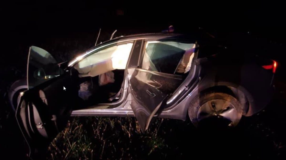 Владелец Tesla Model 3 вышел из лобового столкновения на высокой скорости с легкими травмами